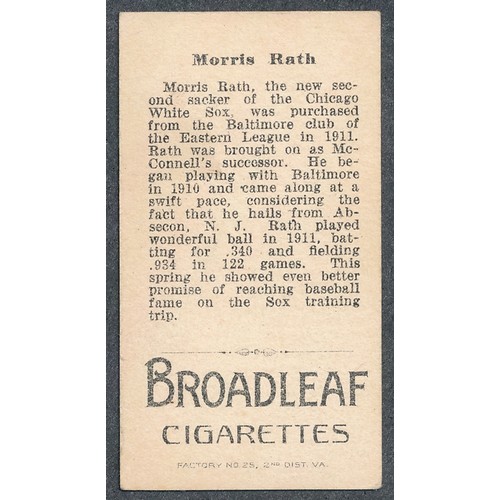 398 - American Tobacco Company Baseball Series T207 brown background, single card, Broadleaf back - Morris... 