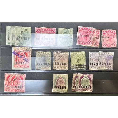 240 - Revenues, interesting collection of world Revenue stamps in organised stockbook, including; Great Br... 