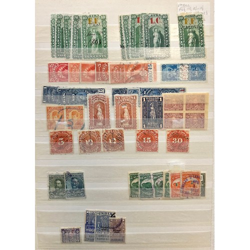 240 - Revenues, interesting collection of world Revenue stamps in organised stockbook, including; Great Br... 