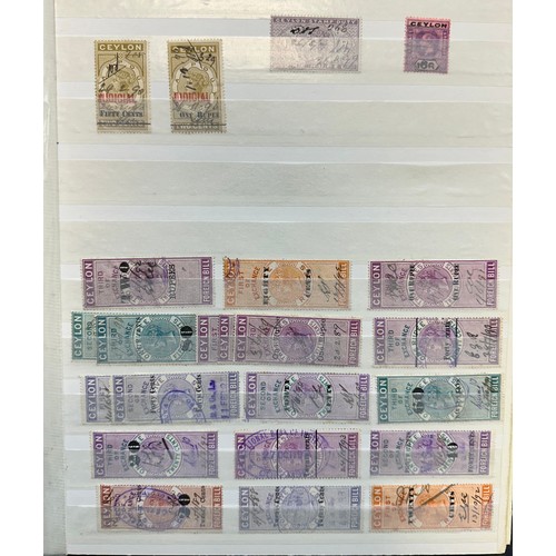 240 - Revenues, interesting collection of world Revenue stamps in organised stockbook, including; Great Br... 