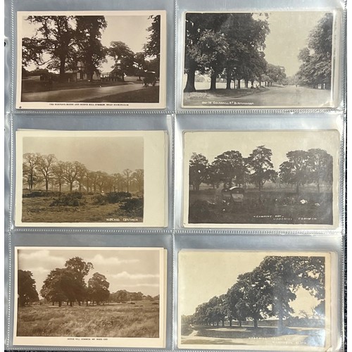 437 - Postcards - Birmingham Suburbs collection in plastic sleeves (48), featuring mostly RP's from Stechf... 