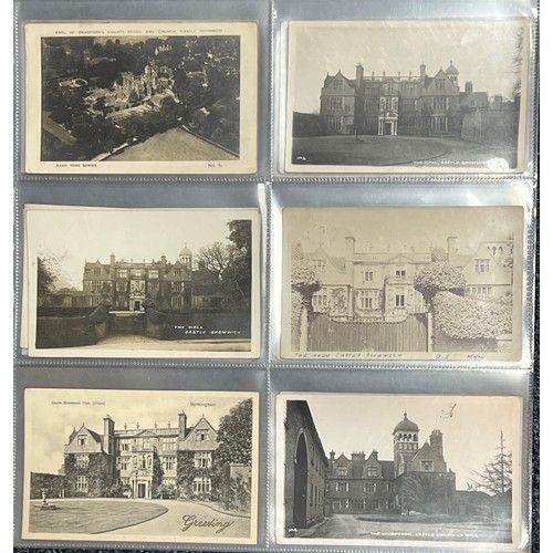 437 - Postcards - Birmingham Suburbs collection in plastic sleeves (48), featuring mostly RP's from Stechf... 