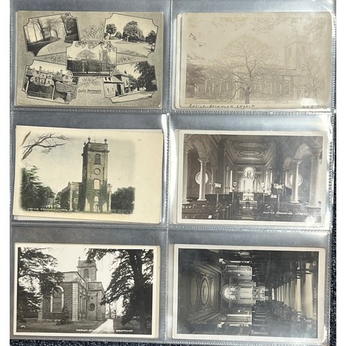 437 - Postcards - Birmingham Suburbs collection in plastic sleeves (48), featuring mostly RP's from Stechf... 