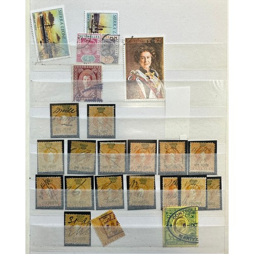 241 - Revenues, world revenue range in small stockbook, including Grenada Provisionals, Canada War Tax, Br... 