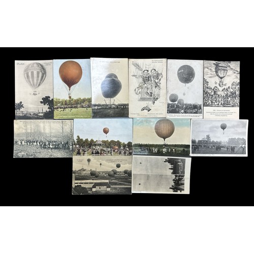 433 - Postcards - Aviation - Balloons range of 12 with odd RP.