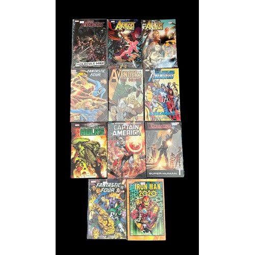 496 - 11x Marvel graphic novels. Titles include Chaos war: The incredible hulks, Fantastic four Vol 3, Iro... 