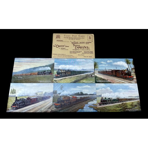 426 - Postcards - Railways - Tucks Oilette Series, 39 cards including 6 series with original packets.