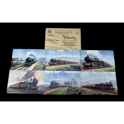 426 - Postcards - Railways - Tucks Oilette Series, 39 cards including 6 series with original packets.