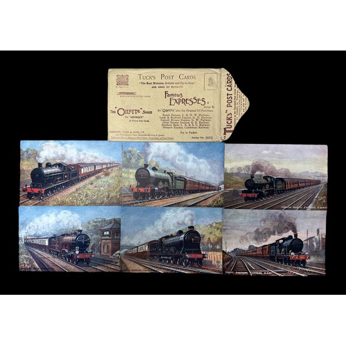 426 - Postcards - Railways - Tucks Oilette Series, 39 cards including 6 series with original packets.