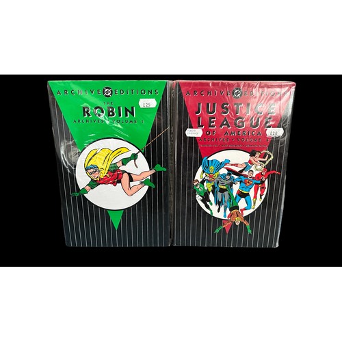 524 - 2x DC Archive Editions. Justice League of America Vol 4. Robin Vol 1. Both books sealed in protectiv... 