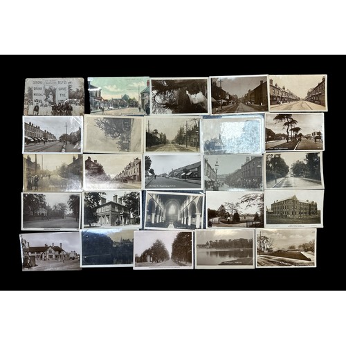 425 - Postcards - Birmingham Suburbs collection of 78 cards with many RP's, featuring examples from Selly ... 