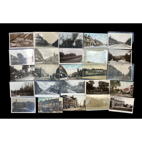 425 - Postcards - Birmingham Suburbs collection of 78 cards with many RP's, featuring examples from Selly ... 