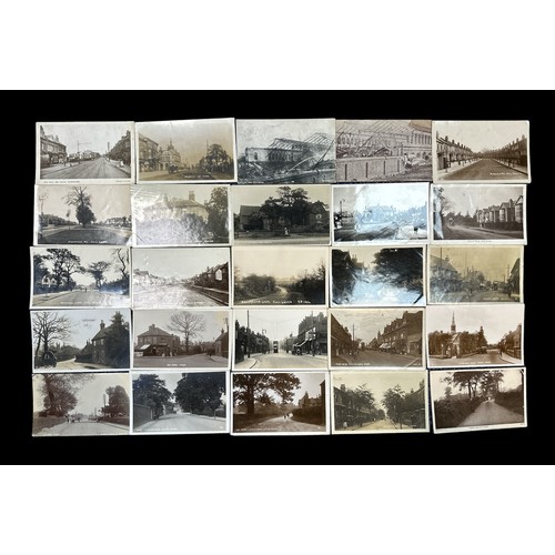 425 - Postcards - Birmingham Suburbs collection of 78 cards with many RP's, featuring examples from Selly ... 