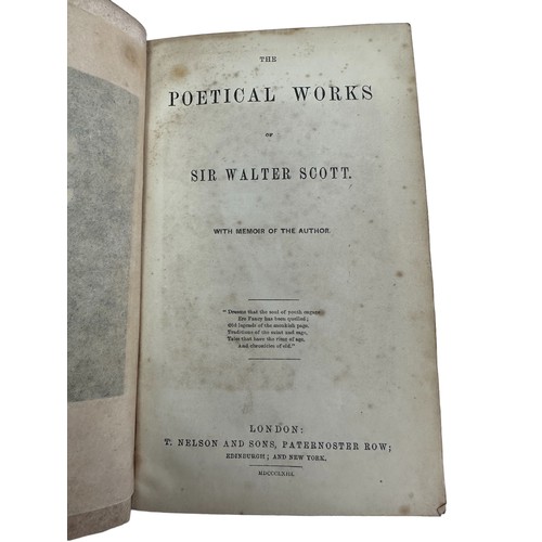 480 - SHAKESPEARE, WILLIAM, Four books of poetry and a Complete works of Shakespeare. Including; 'Wordswor... 