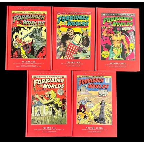 504 - Collected Works, 5 Volumes of Forbidden Worlds. Volumes 1,2,3,6 and 7. American Comics Group (ACG) h... 