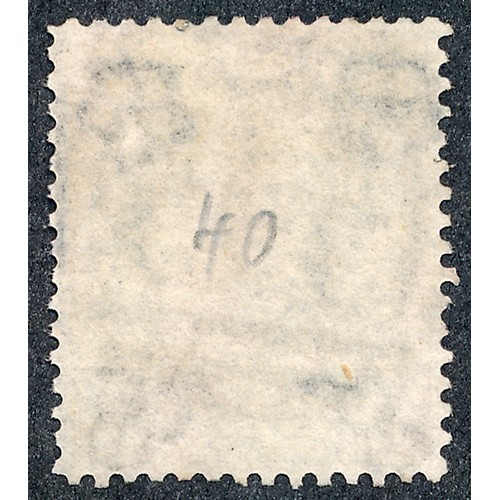 271 - Great Britain, 1862-64 9d straw plate 2 FU, (SG 87), Cat. £475, fine used with central struck numera... 