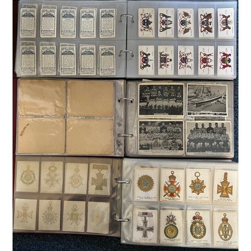 369 - Collection of cigarette cards in 11 albums, complete and part sets in variable condition, with range... 