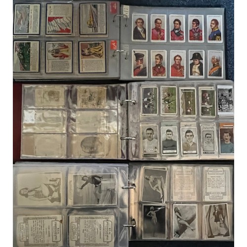 369 - Collection of cigarette cards in 11 albums, complete and part sets in variable condition, with range... 