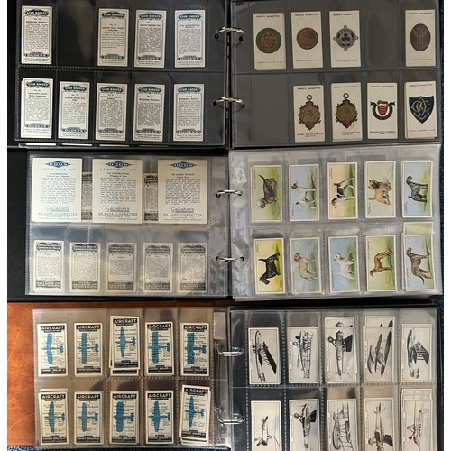 368 - Collection of cigarette cards in 10 albums, apparently complete and part sets in variable condition,... 