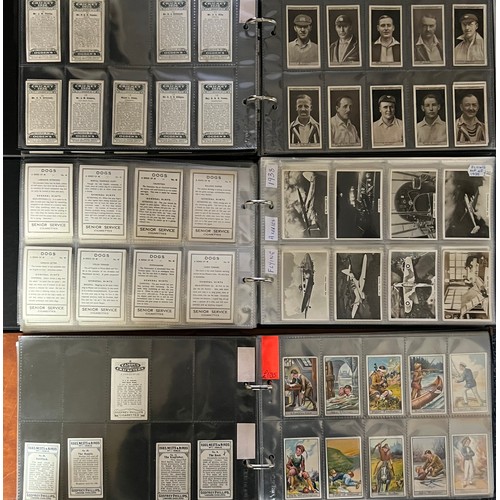 368 - Collection of cigarette cards in 10 albums, apparently complete and part sets in variable condition,... 