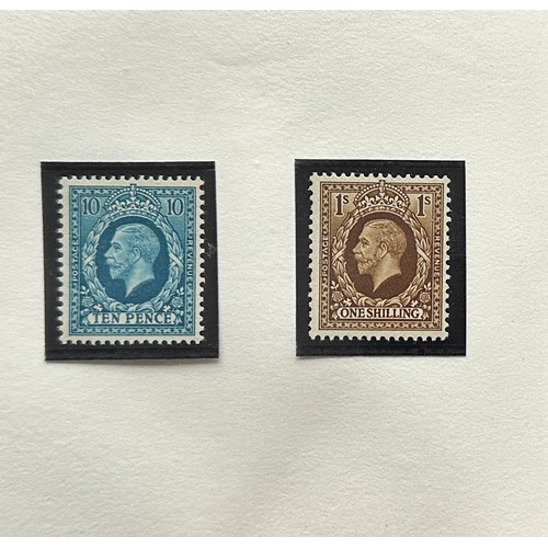 280 - Great Britain, Four Kings range in two miniature albums to include; 1902-12 to 1/- M/UM (low vals UM... 