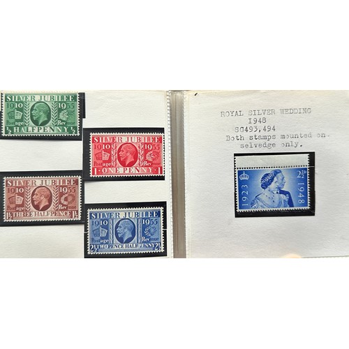 280 - Great Britain, Four Kings range in two miniature albums to include; 1902-12 to 1/- M/UM (low vals UM... 