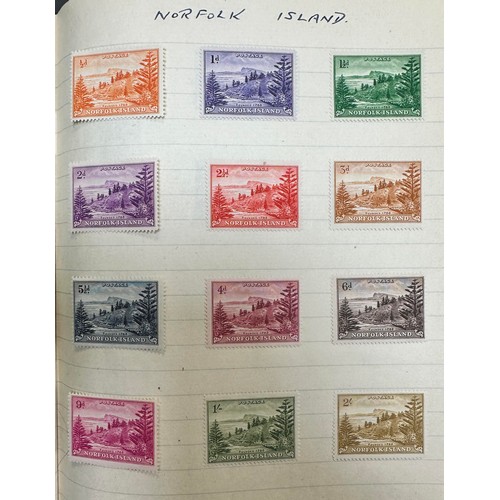 41 - British Commonwealth, exercise book with useful issues including; Seychelles 1938-49 vals to 5r M, N... 