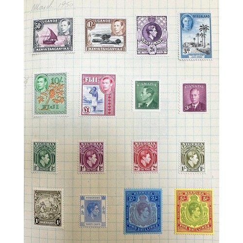 42 - British Commonwealth, exercise book with useful issues including; Malaya Trengganu 1949-55 vals to $... 