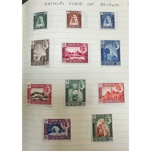 45 - British Commonwealth, exercise book with useful issues including; British Occupation of Italian Colo... 