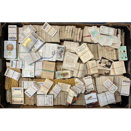 375 - Cigarette card collection, large selection of mainly part sets with duplication, ranges from Ching, ... 