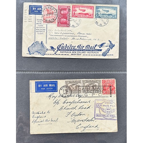 4 - World cover collection in binder, including; Zanzibar Sheikh Adamji Jafferji cover, North Borneo UPU... 