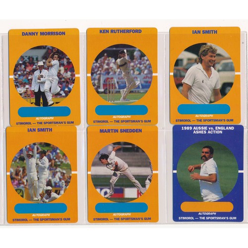 416 - Scanlens 1989 Cricketers complete set of 84 cards, sleeved in excellent condition.