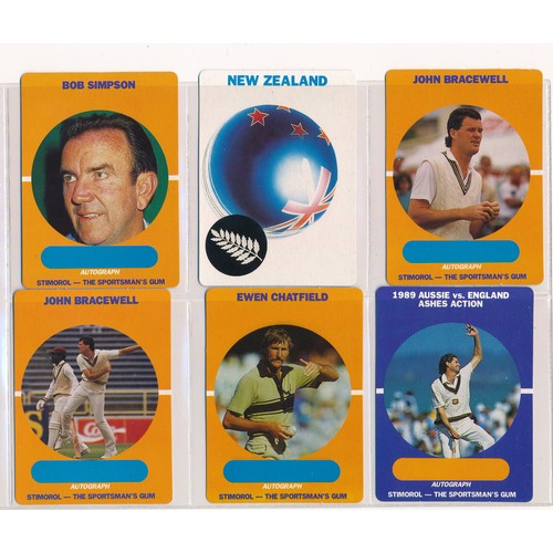 416 - Scanlens 1989 Cricketers complete set of 84 cards, sleeved in excellent condition.