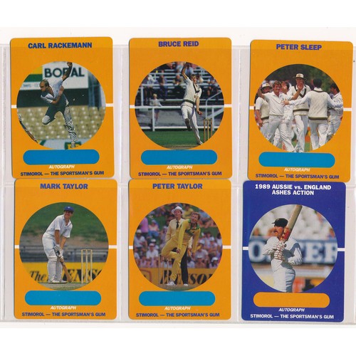 416 - Scanlens 1989 Cricketers complete set of 84 cards, sleeved in excellent condition.