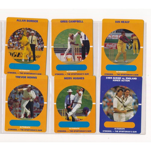 416 - Scanlens 1989 Cricketers complete set of 84 cards, sleeved in excellent condition.