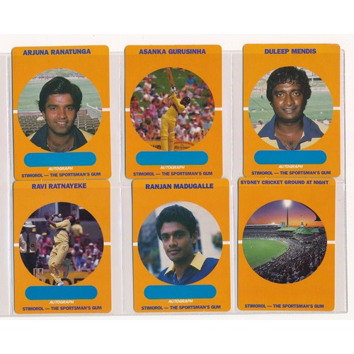 416 - Scanlens 1989 Cricketers complete set of 84 cards, sleeved in excellent condition.