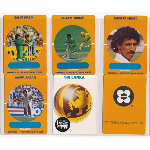 416 - Scanlens 1989 Cricketers complete set of 84 cards, sleeved in excellent condition.