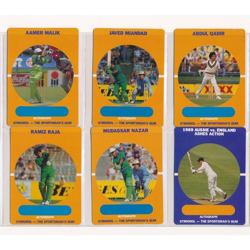 416 - Scanlens 1989 Cricketers complete set of 84 cards, sleeved in excellent condition.