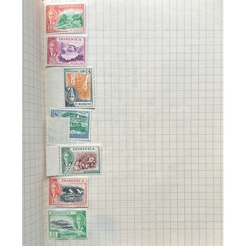 49 - British Commonwealth, UM range in two exercise books (loose) with useful issues, including; British ... 