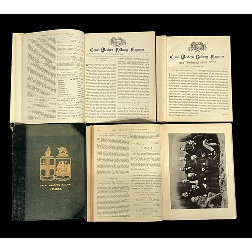 443 - Great Western Railway Magazine Bound Volumes x 47. 1888-90, 1892, 1893-5 (all likely rebound), then ... 