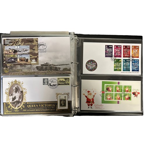 320 - 2020-2022 (odd earlier) range of illustrated FDC’s in binder, sets, special event single with GB inc... 