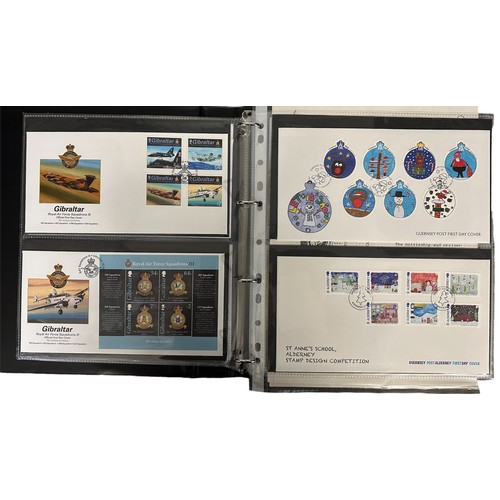 320 - 2020-2022 (odd earlier) range of illustrated FDC’s in binder, sets, special event single with GB inc... 