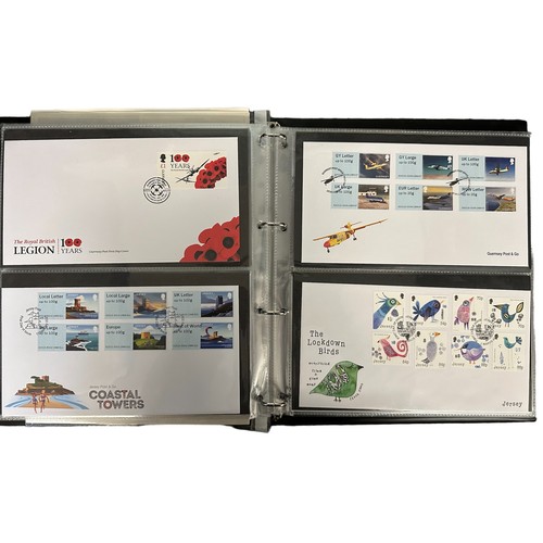 320 - 2020-2022 (odd earlier) range of illustrated FDC’s in binder, sets, special event single with GB inc... 