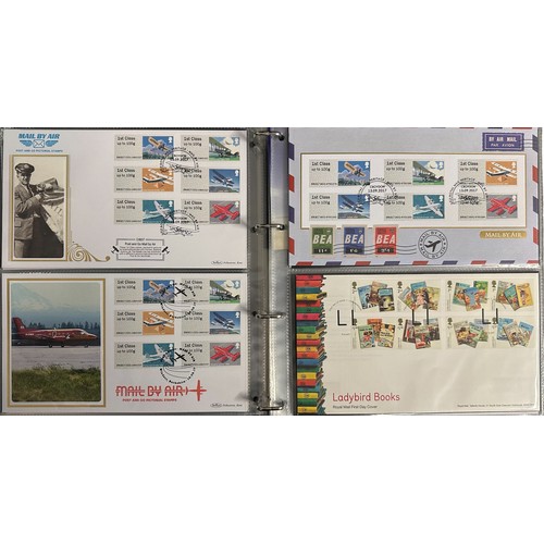 321 - 2017-2018 range of illustrated FDC’s in binder with sets, single special event, 2 signed, and useful... 