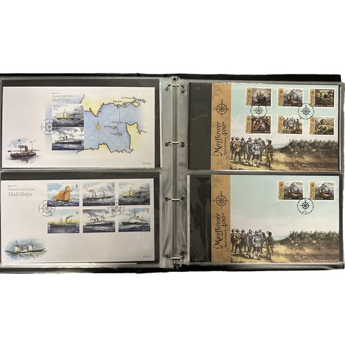 322 - Nearly all 2020 range of illustrated FDC’s in binder with sets, single stamp special event with 4 si... 