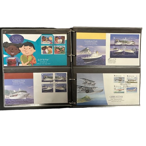 332 - Gibraltar. 2004-2011 range of illustrated FDC’s in binder. Qty 71