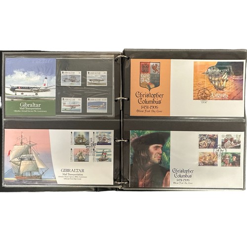 332 - Gibraltar. 2004-2011 range of illustrated FDC’s in binder. Qty 71