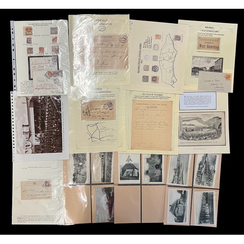 449 - London Brighton & South Coast Railway ephemera / paper memorabilia with documents, parcel labels, le... 