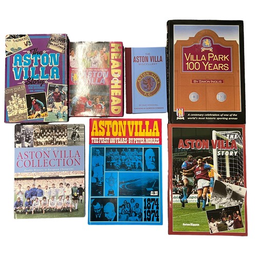 453 - Football - Aston Villa publications (7) with hardback (5) and paperback (2).