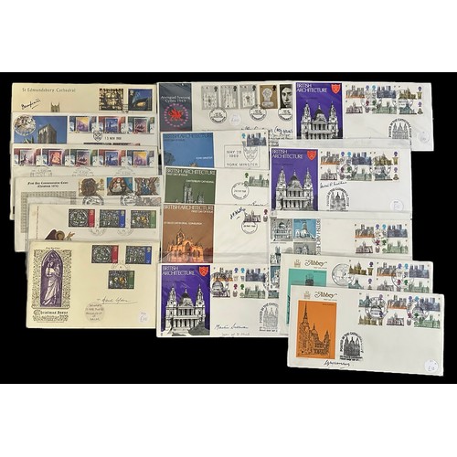 339 - GB FDC 1969 to 2000 all signed by 'Clergy'. Priced for retail £347. Many with letters of authenticit... 